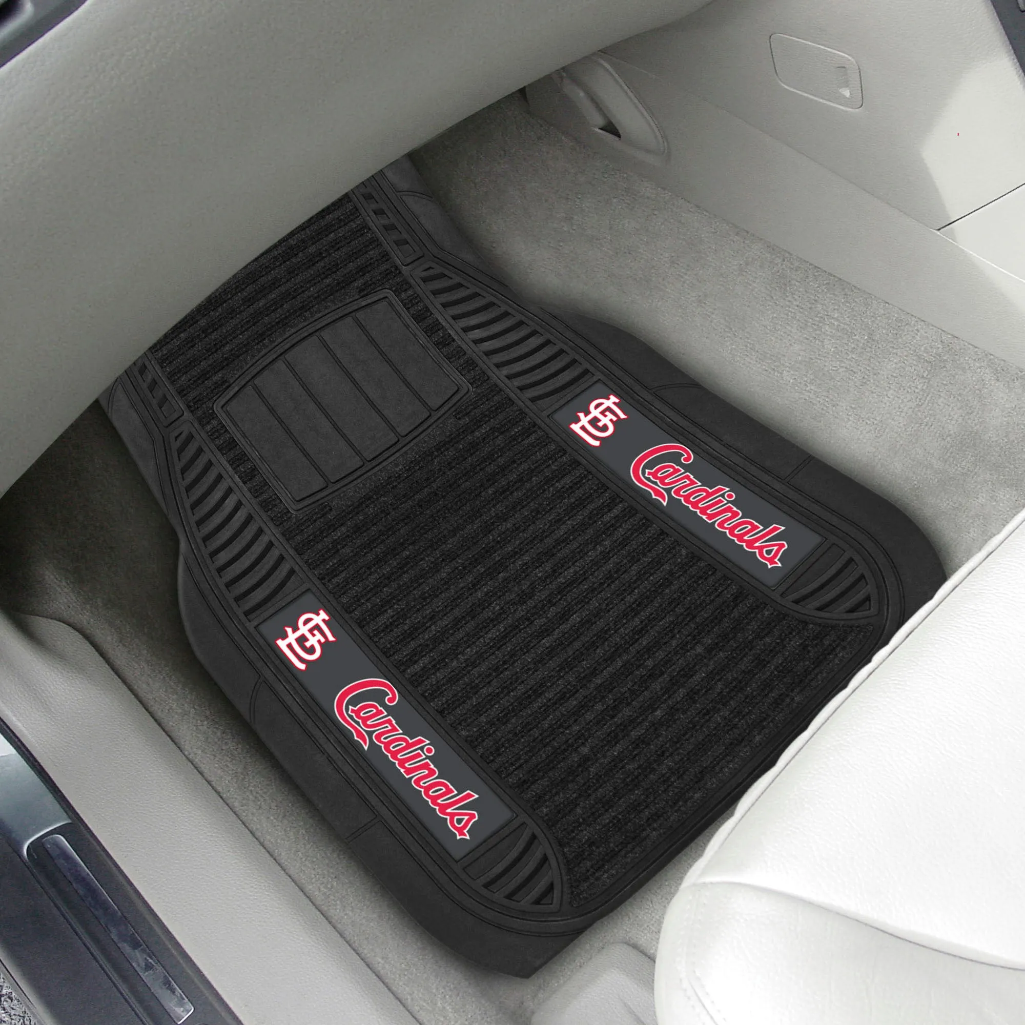 Fanmats St. Louis Cardinals 2 Piece Deluxe Car Mat Set