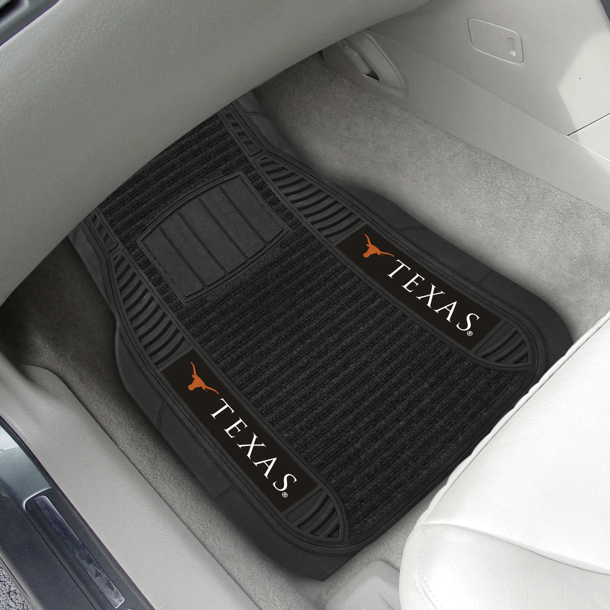 Fanmats Texas Longhorns 2 Piece Deluxe Car Mat Set