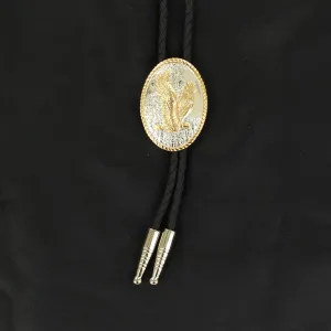 Flying Eagle Oval Bolo Tie