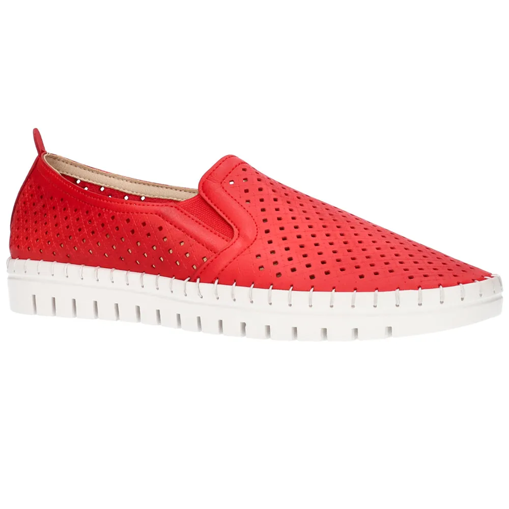 Fresh Perforated Slip On Sneakers