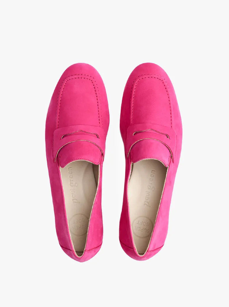 Geneva pink suede