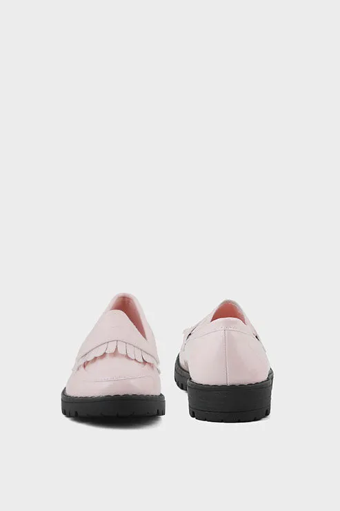 Girls Formal Loafer Q10009-Nude-Pink