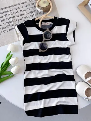 Girls Timeless Stripe Play Dress