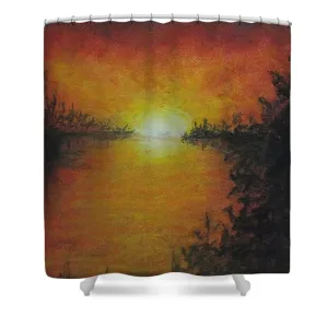 Glowing Light - Shower Curtain