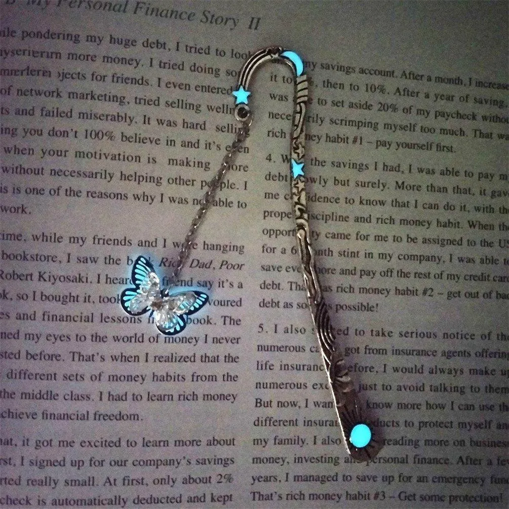 Handmade Glowing Bookmark