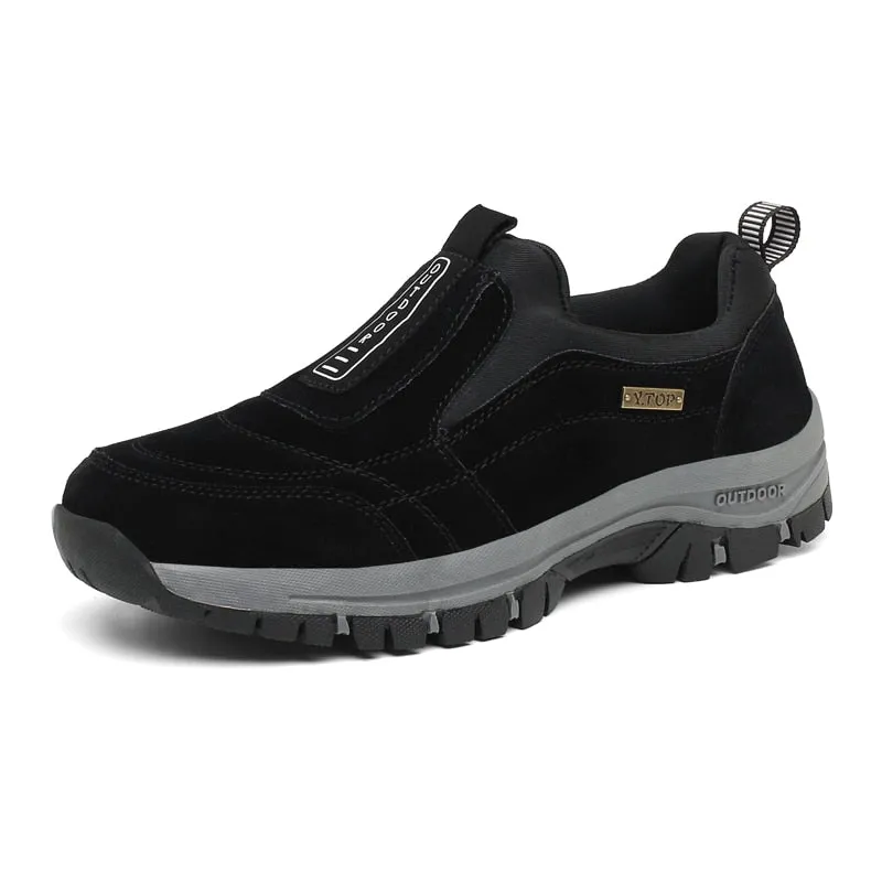 Hnzxzm Outdoor Shoe Men Sneakers Winter Slip On Casual Men Shoes Breathable Suede Leather Shoe Anti-skid Walking Shoe Hot Sale Footwear