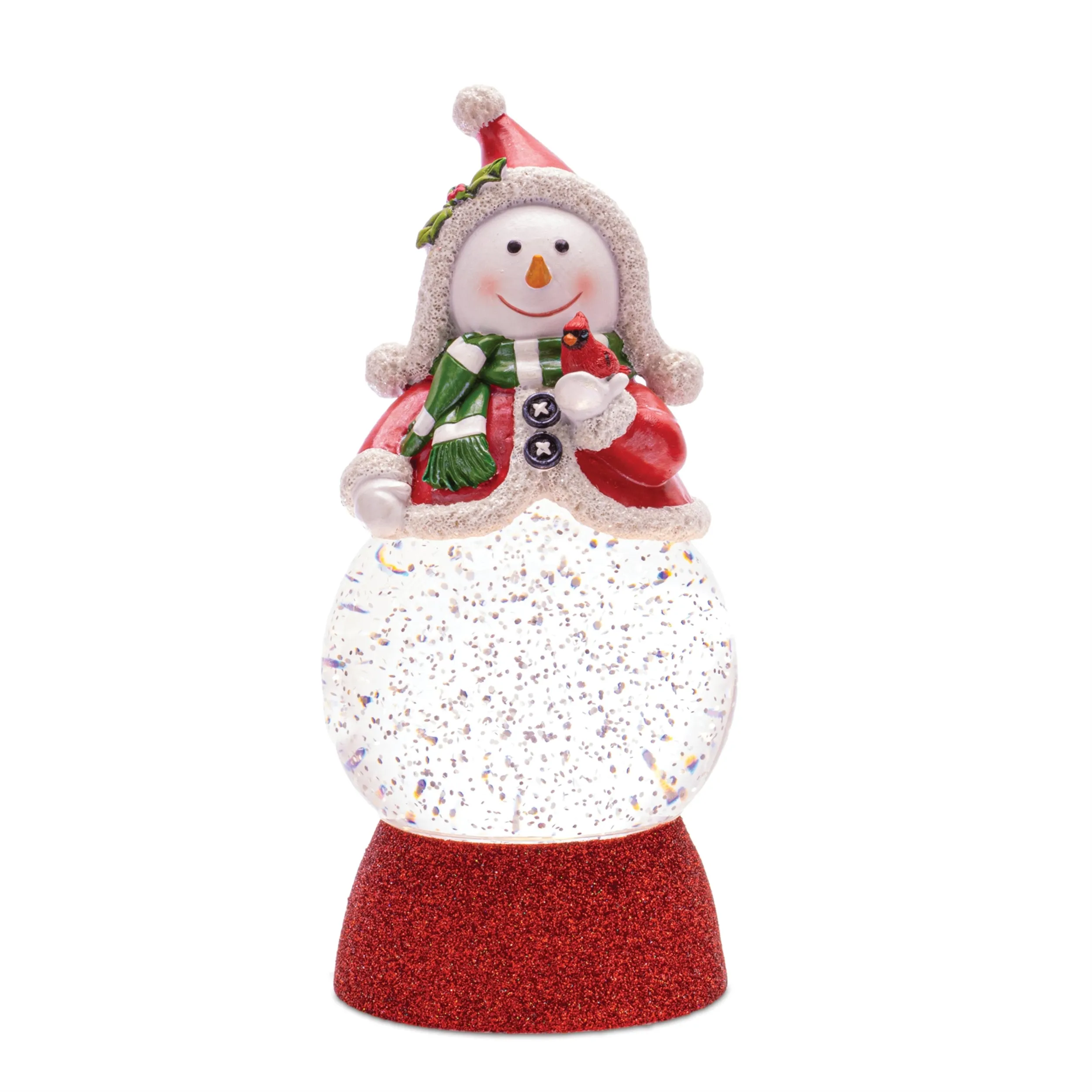 Holiday Snowman Snow Globe Lantern