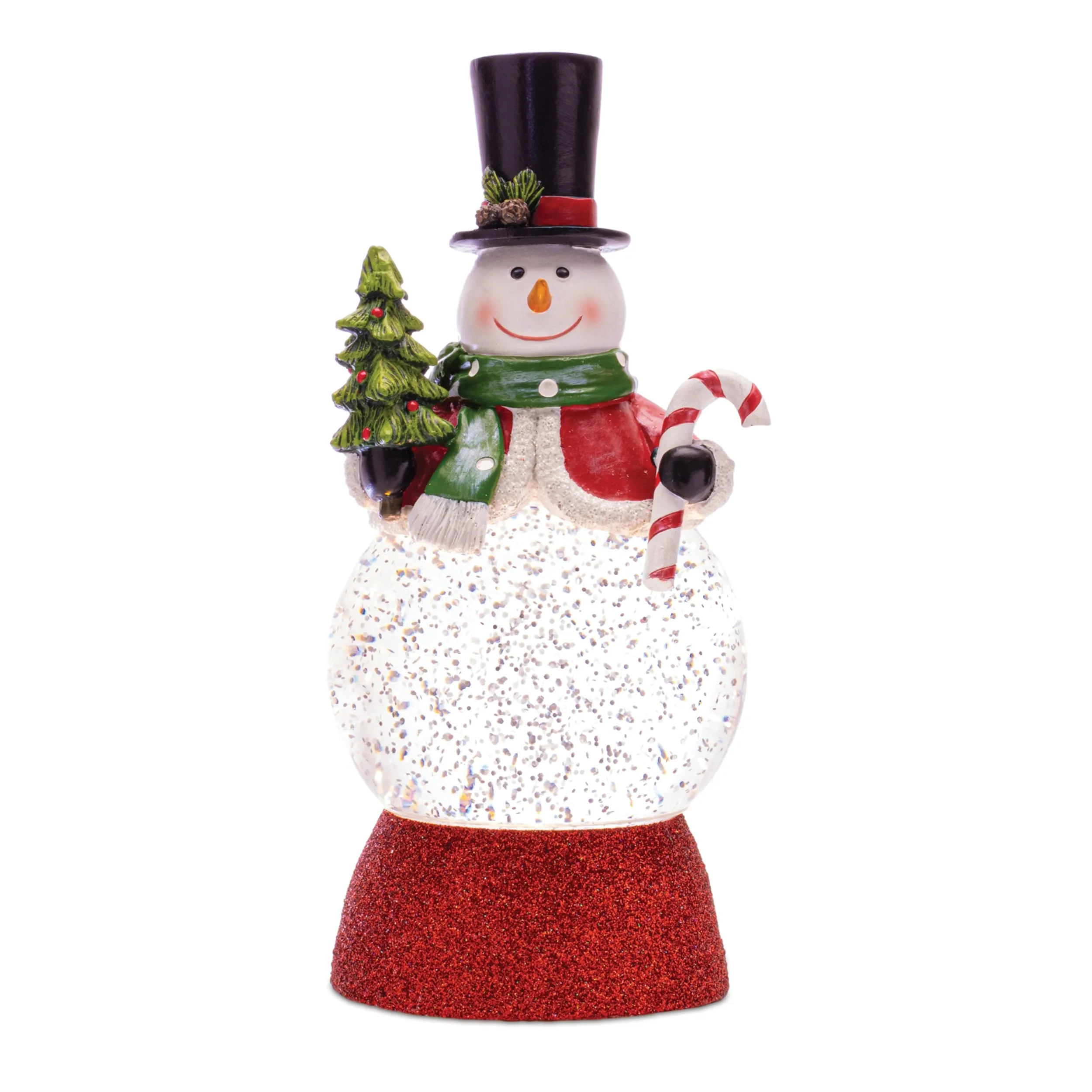 Holiday Snowman Snow Globe Lantern