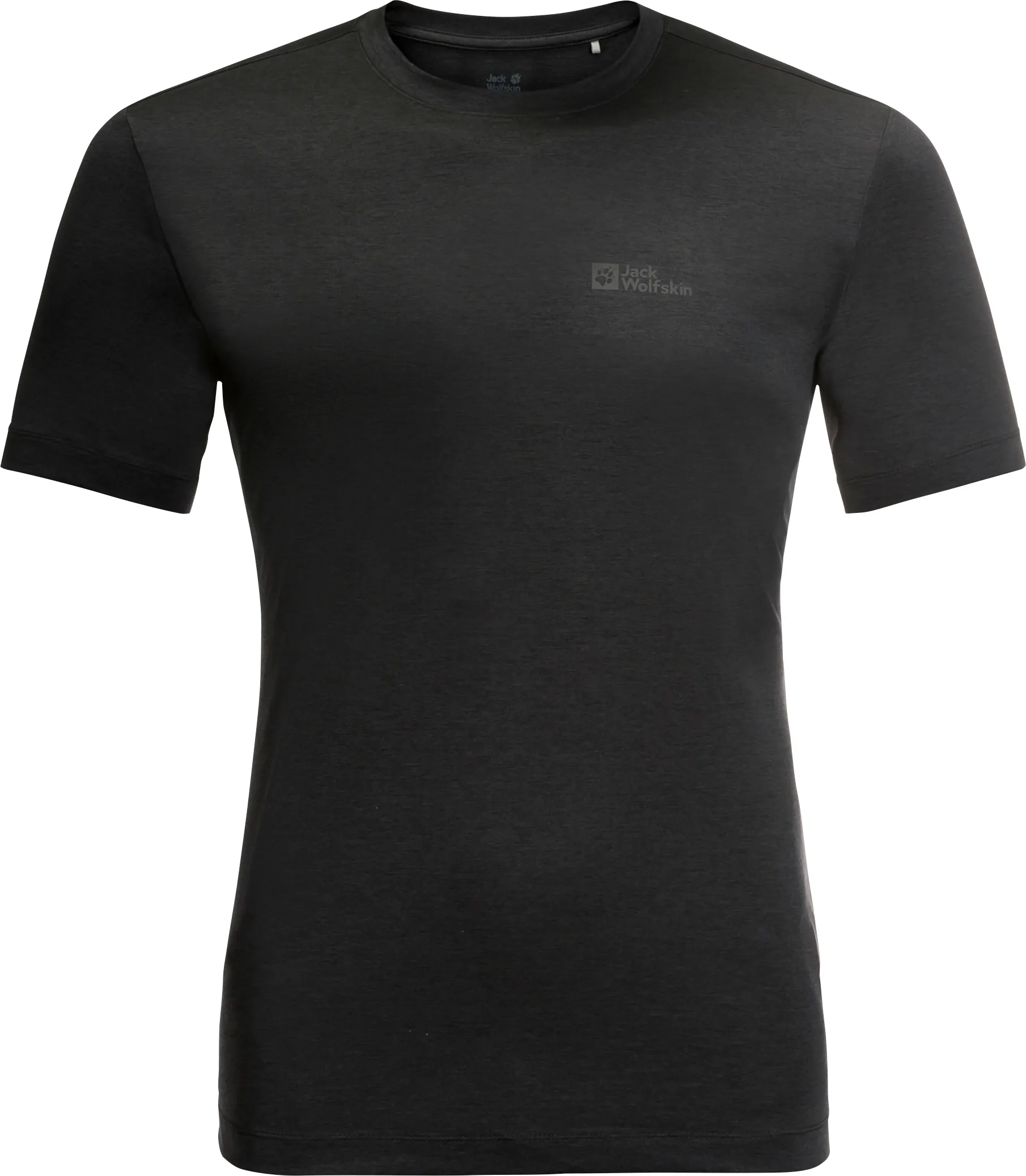 Jack Wolfskin Men&#x27;s Hiking Short Sleeve T-Shirt Black | Buy Jack Wolfskin Men&#x27;s Hiking Short Sleeve T-Shirt Black here | Outnorth