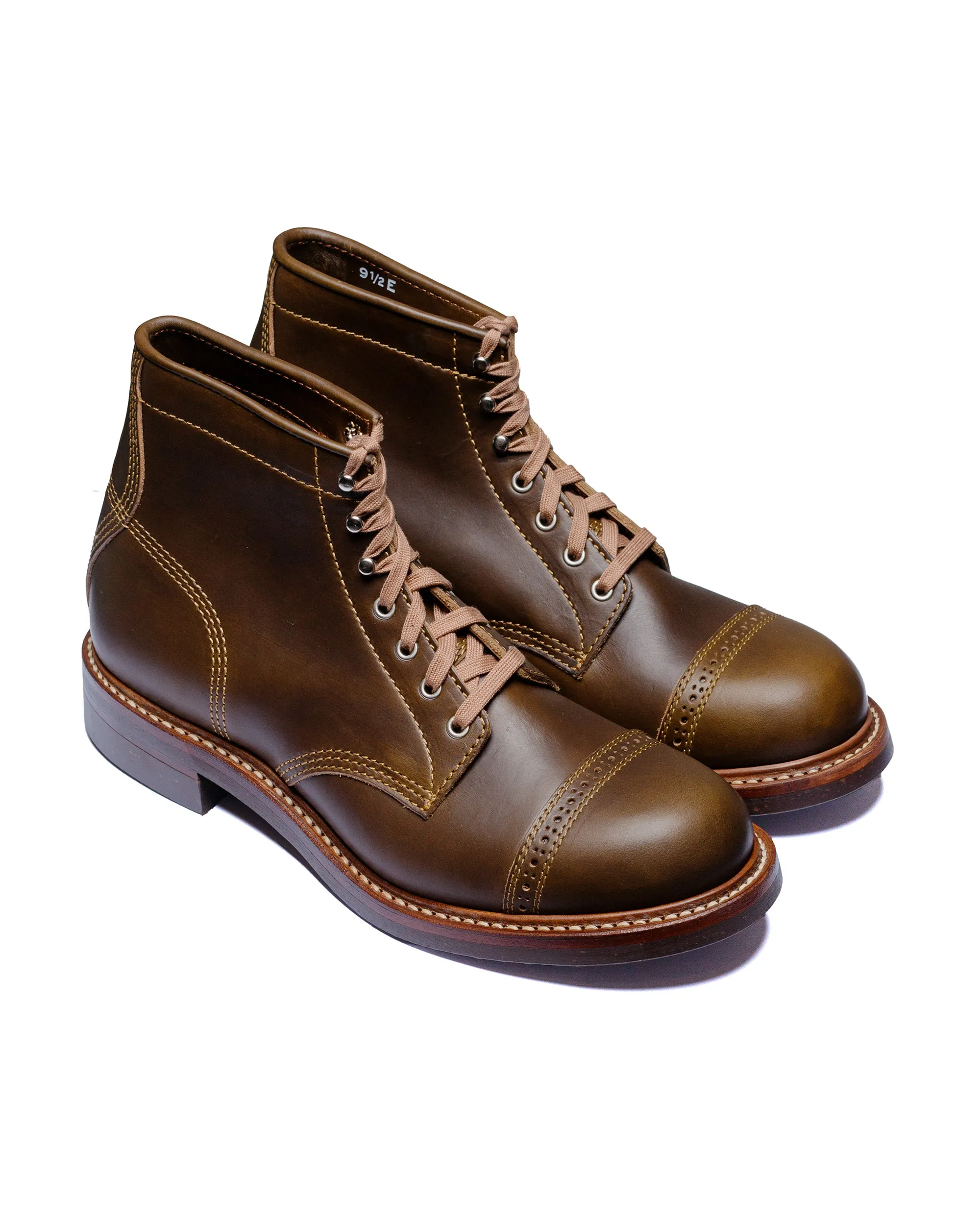 John Lofgren Bootmaker Combat Boots Horween Leather CXL Dark Olive