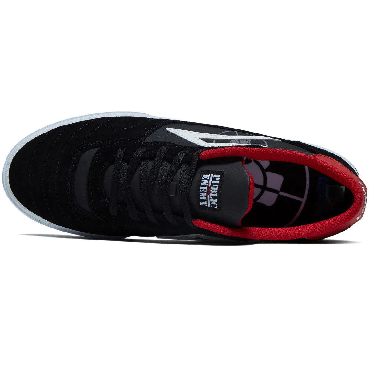 Lakai x Public Enemy Cambridge Shoes - Black/Red Suede