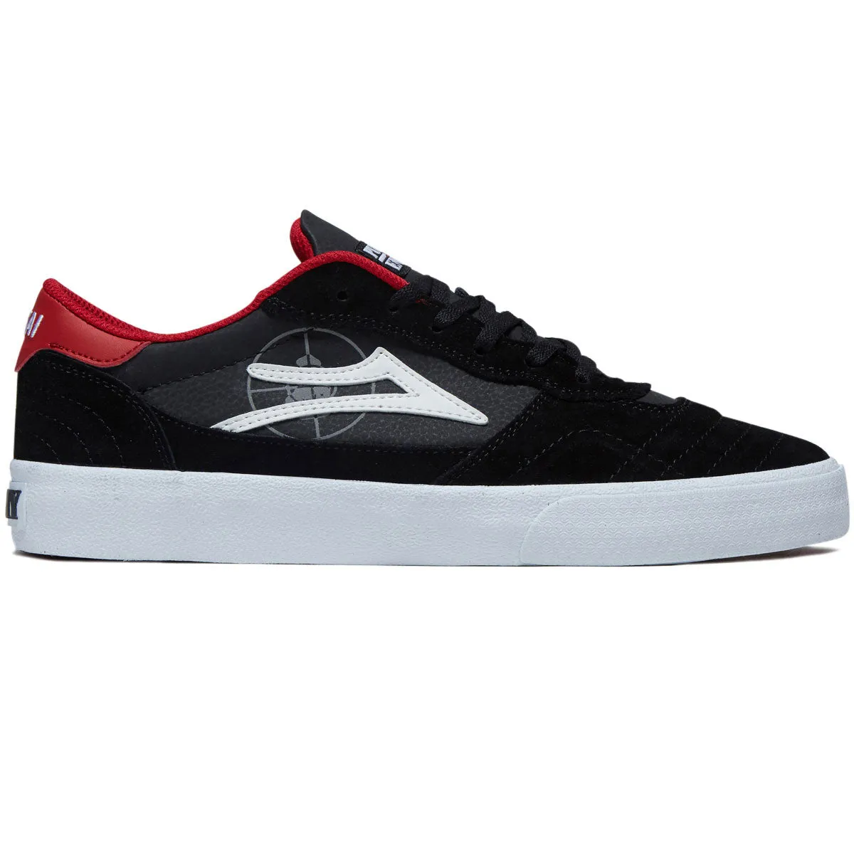 Lakai x Public Enemy Cambridge Shoes - Black/Red Suede