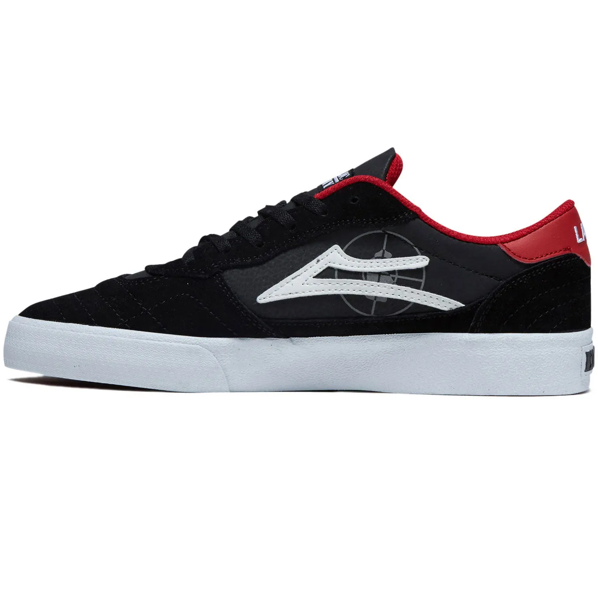 Lakai x Public Enemy Cambridge Shoes - Black/Red Suede