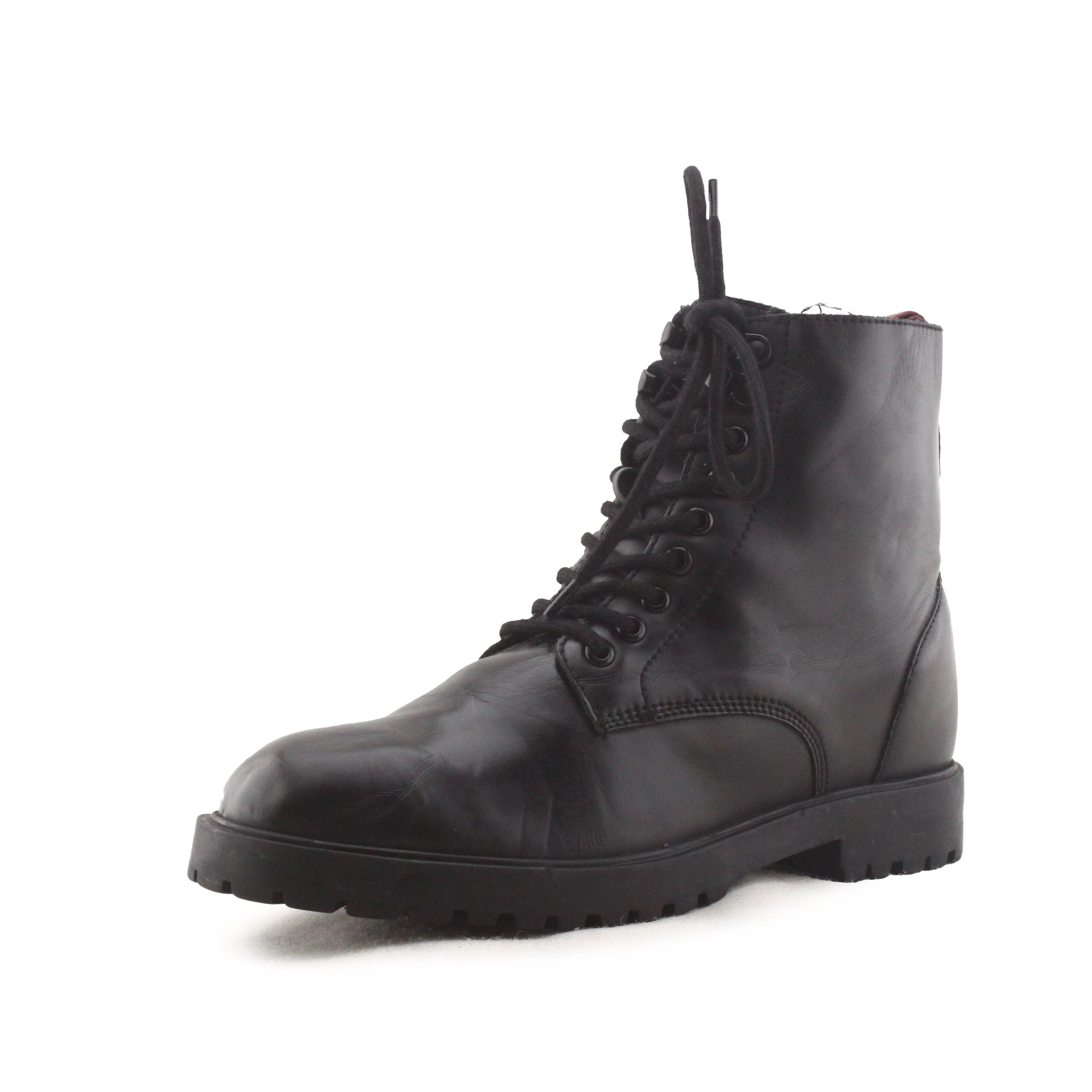 Lefties Laces Combat Ankle Boots | 100% Authentic Leather