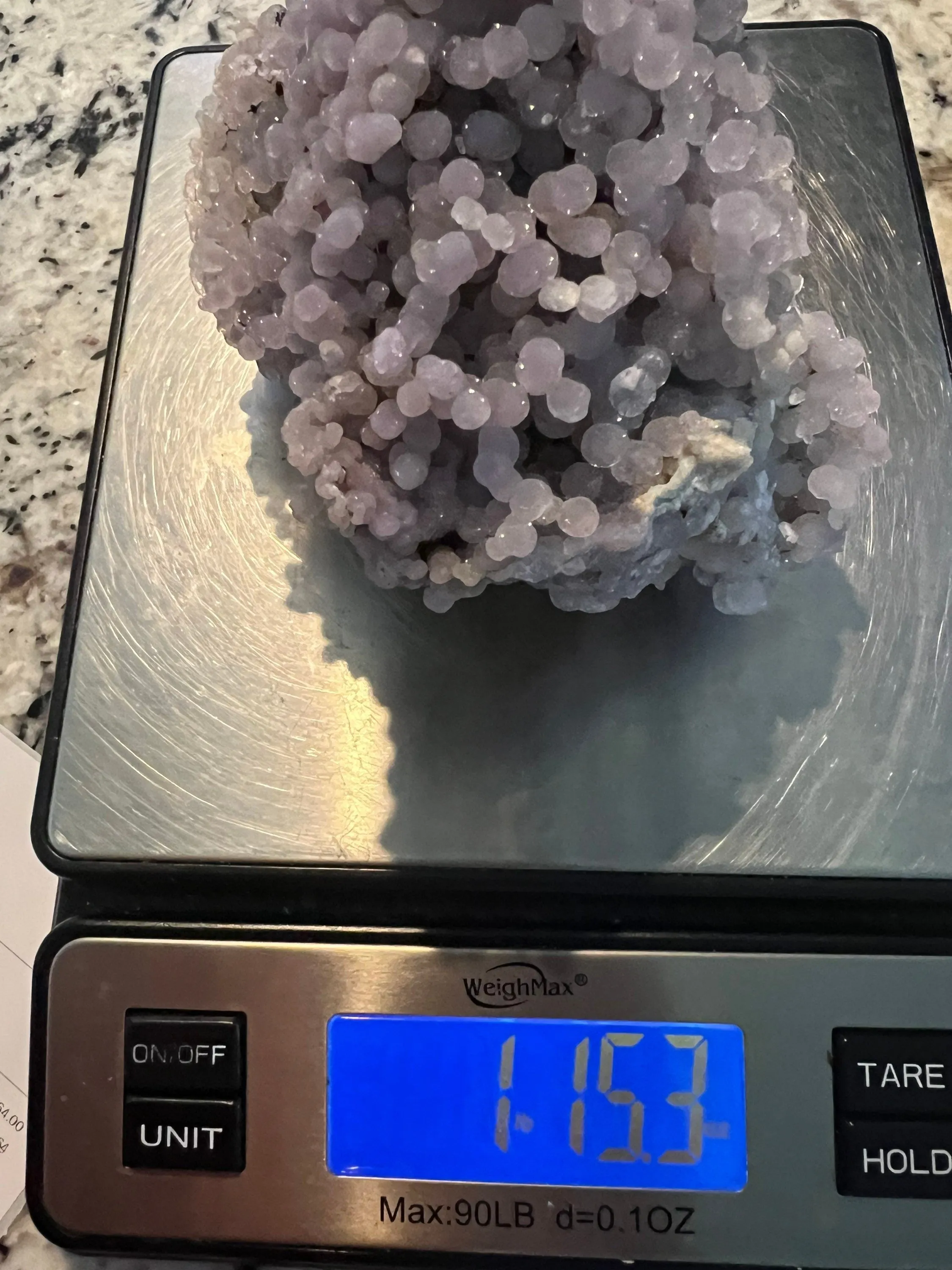 Light purple grape agate. 1 pound 15oz