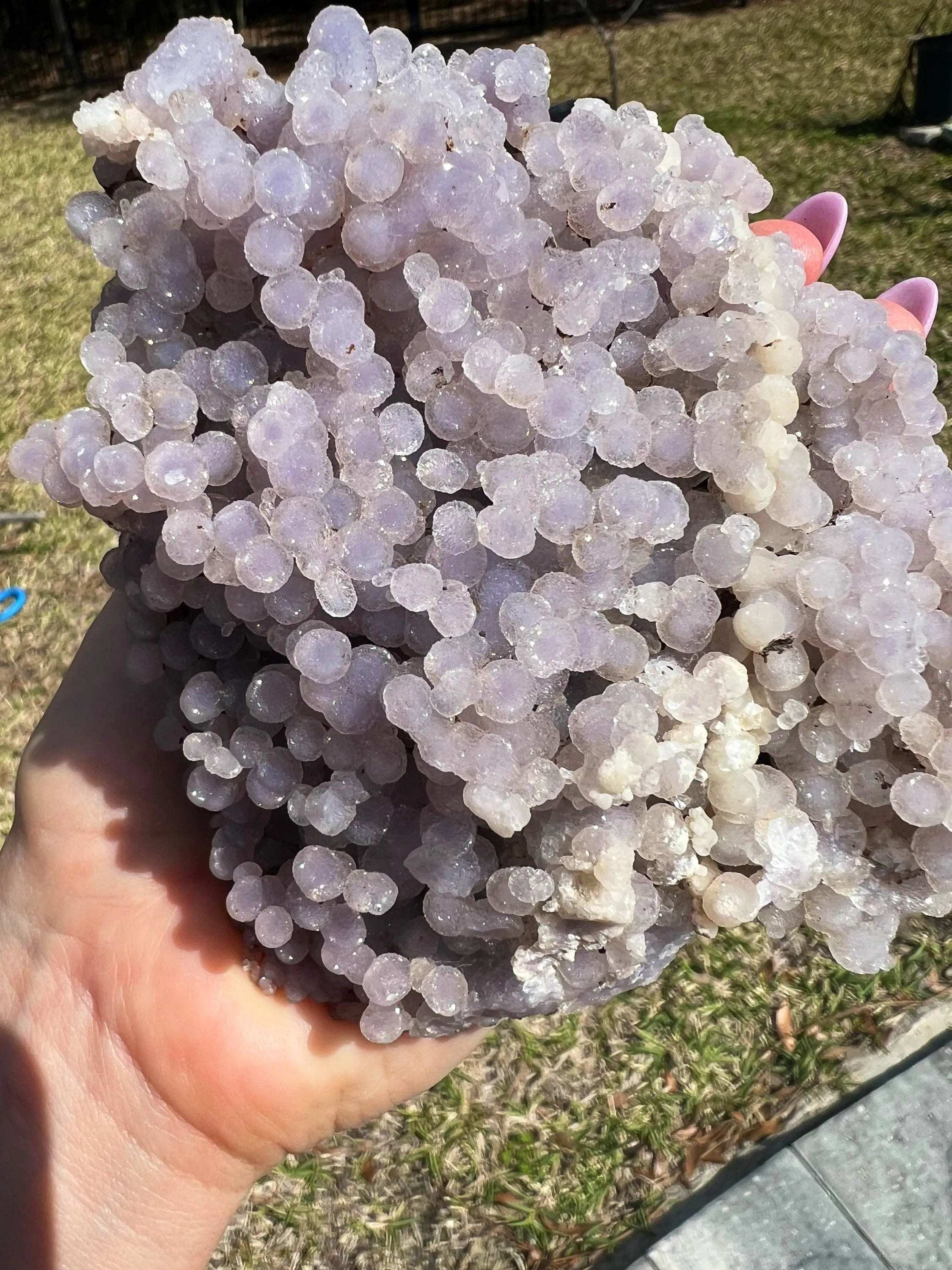 Light purple grape agate. 1 pound 15oz