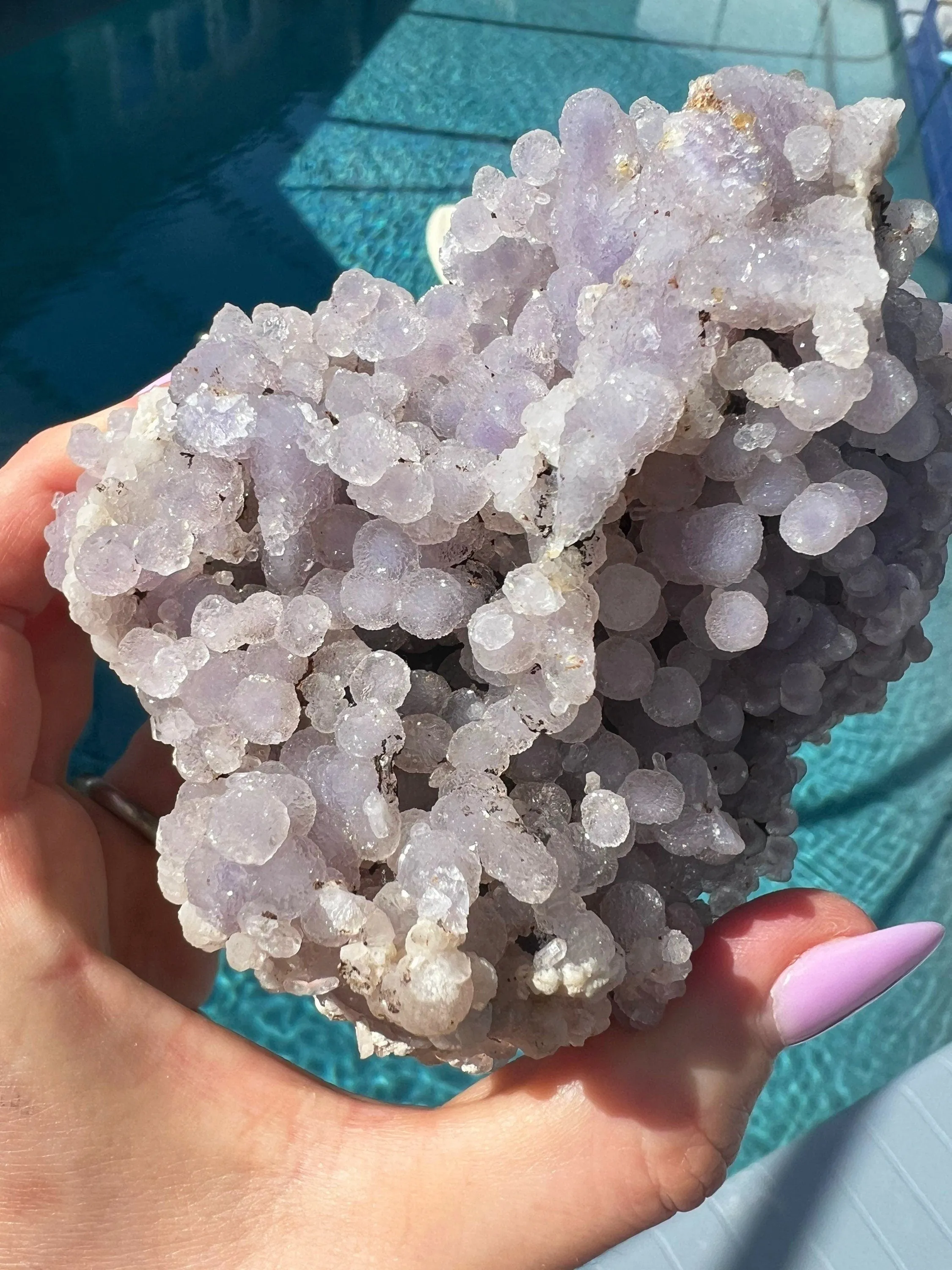 Light purple grape agate. 1 pound 15oz