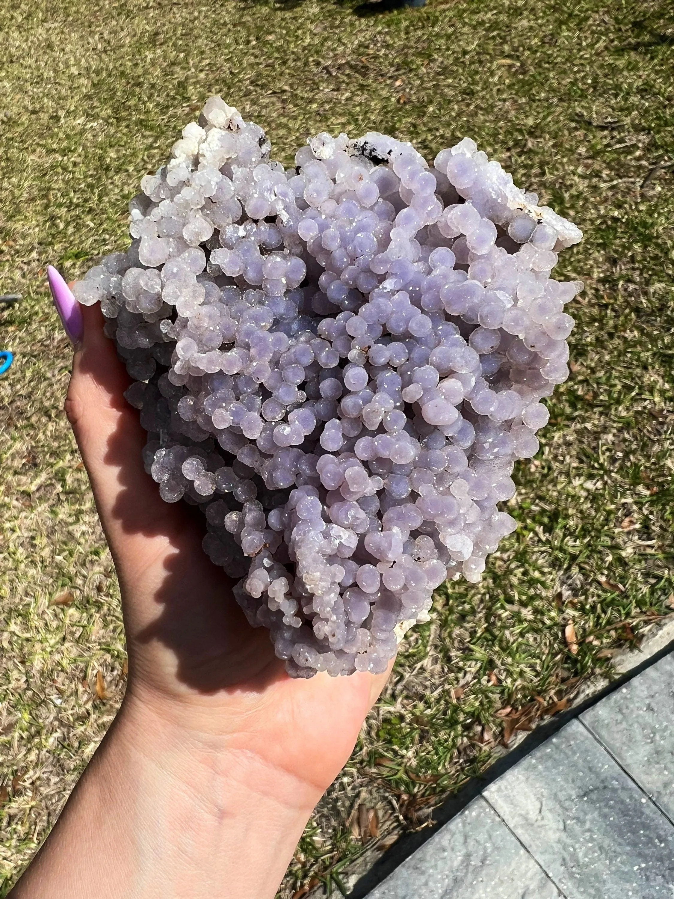 Light purple grape agate. 1 pound 15oz