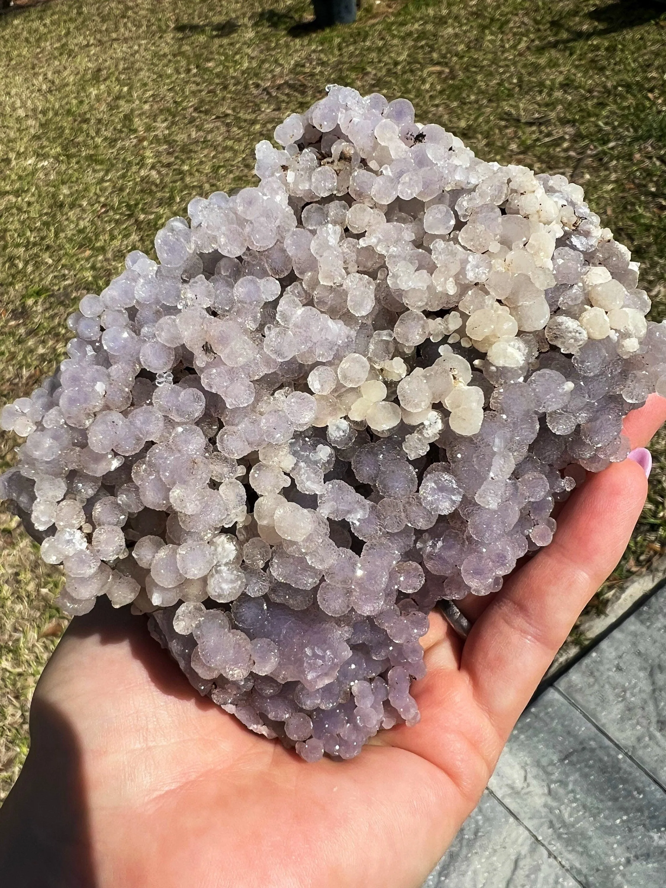 Light purple grape agate. 1 pound 15oz