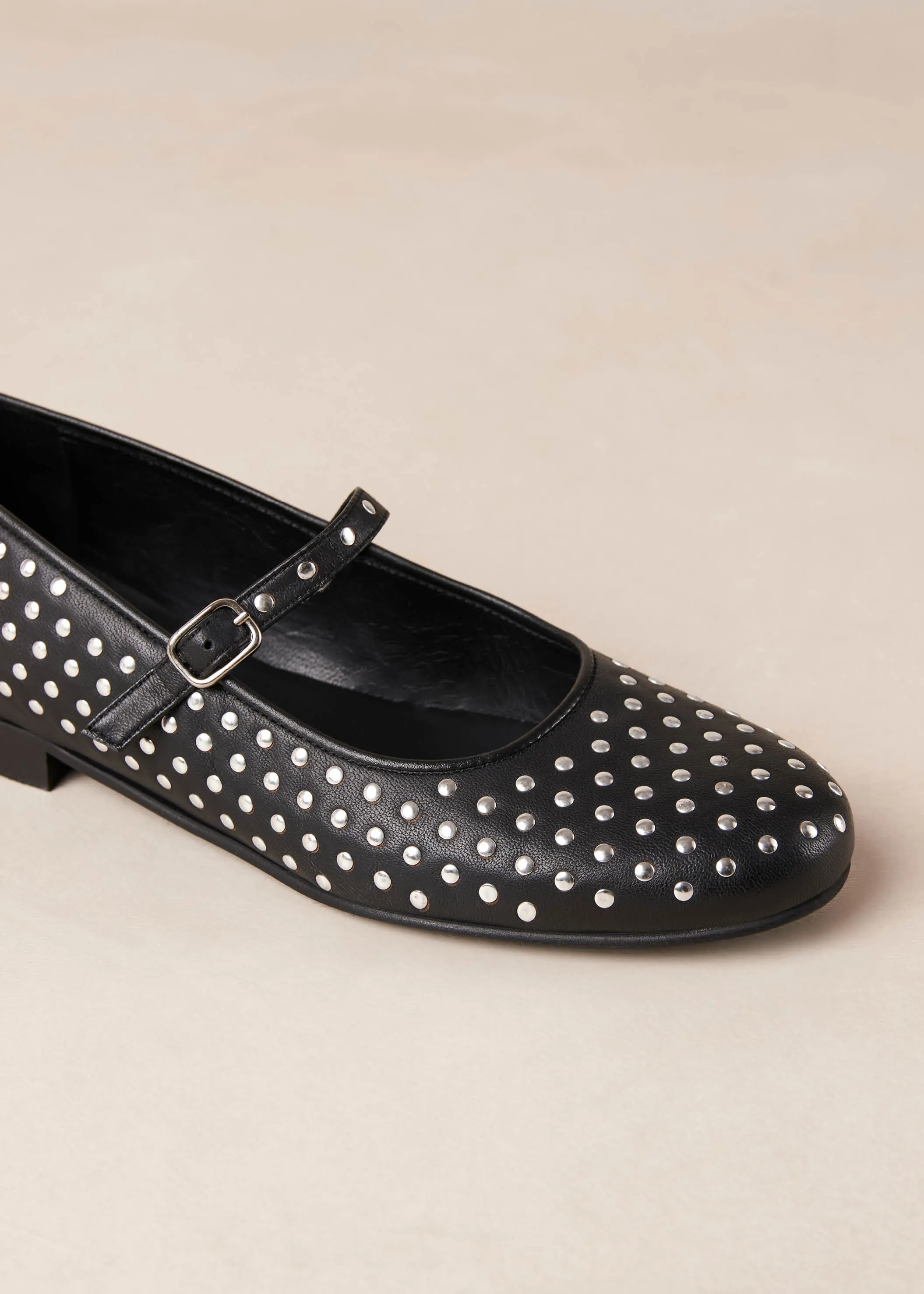 Lucien Leather Ballet Flats Black