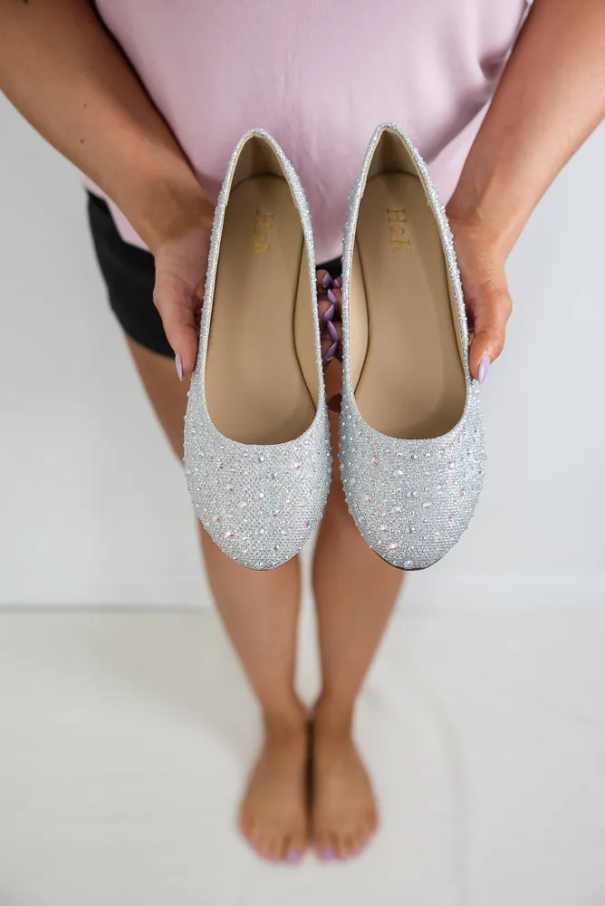 Magic Ballet Flats in Silver