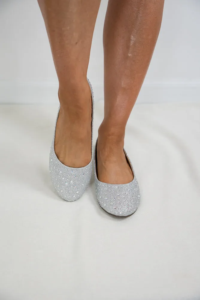 Magic Ballet Flats in Silver