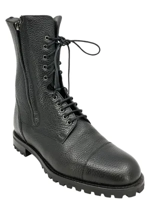 Manolo Blahnik Campcha Leather Combat Boots size 7