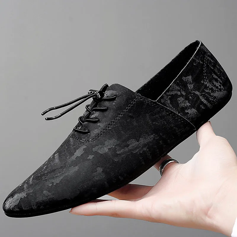 Men's Business Casual Party Formal Pointy Toe Flat Shoes | 2028