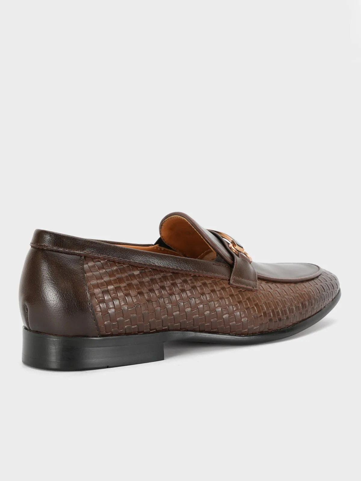 Mens "CHICORY" Leather Formal Textured Shoes