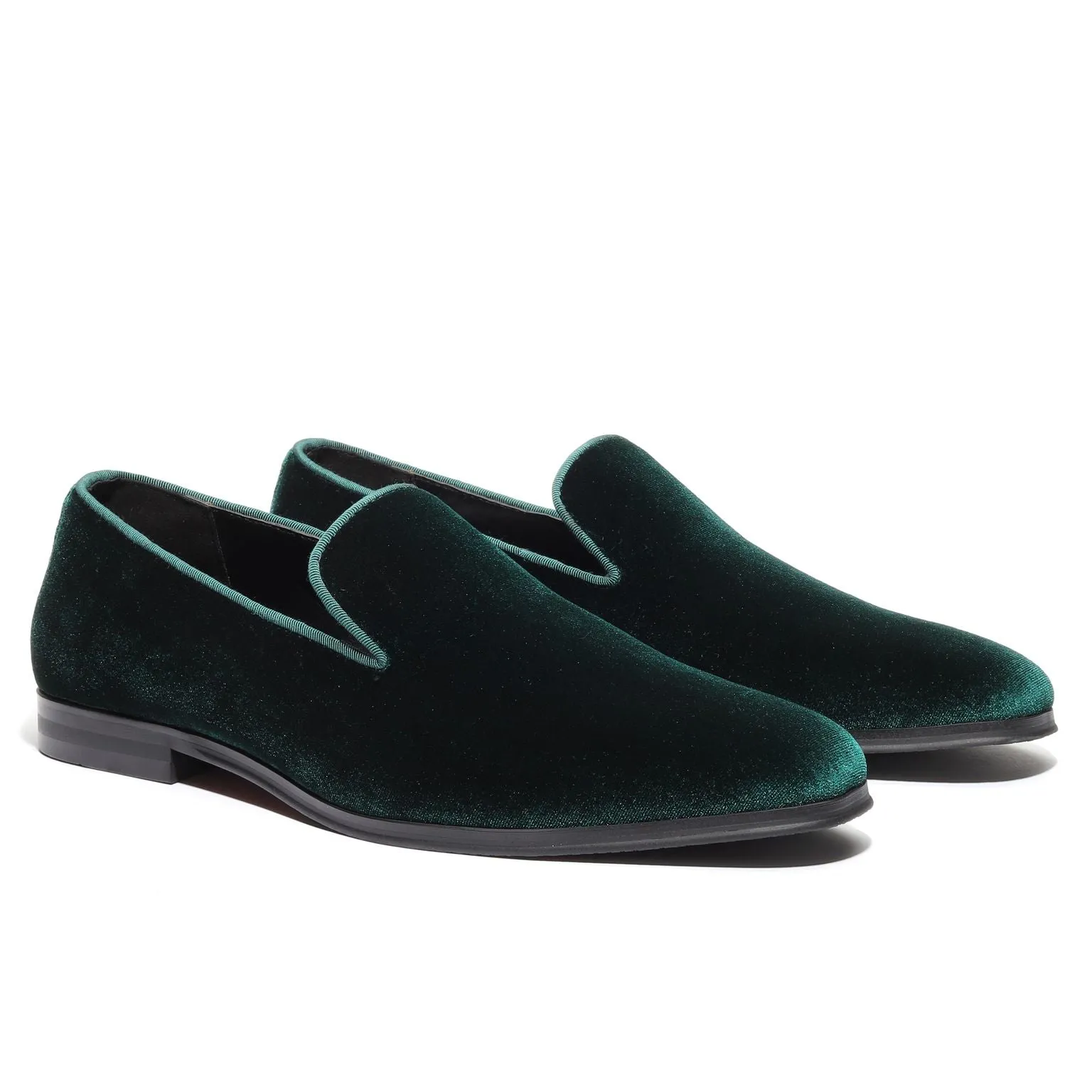 Men's Velvet Loafers Hunter Green