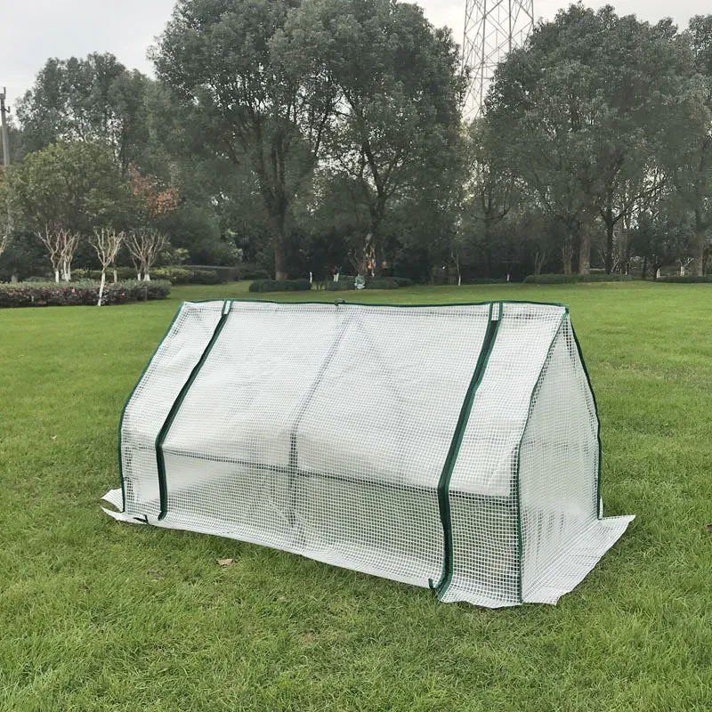 Mini Garden Plant Flower Greenhouse with Roll Up Curtains Door 120cm