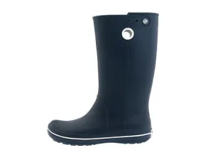 NEW Womens Ladies CROCS CROCBAND JAUNT Wellies Rain Boots Rainboots Foul Weather NAVY BLUE 6