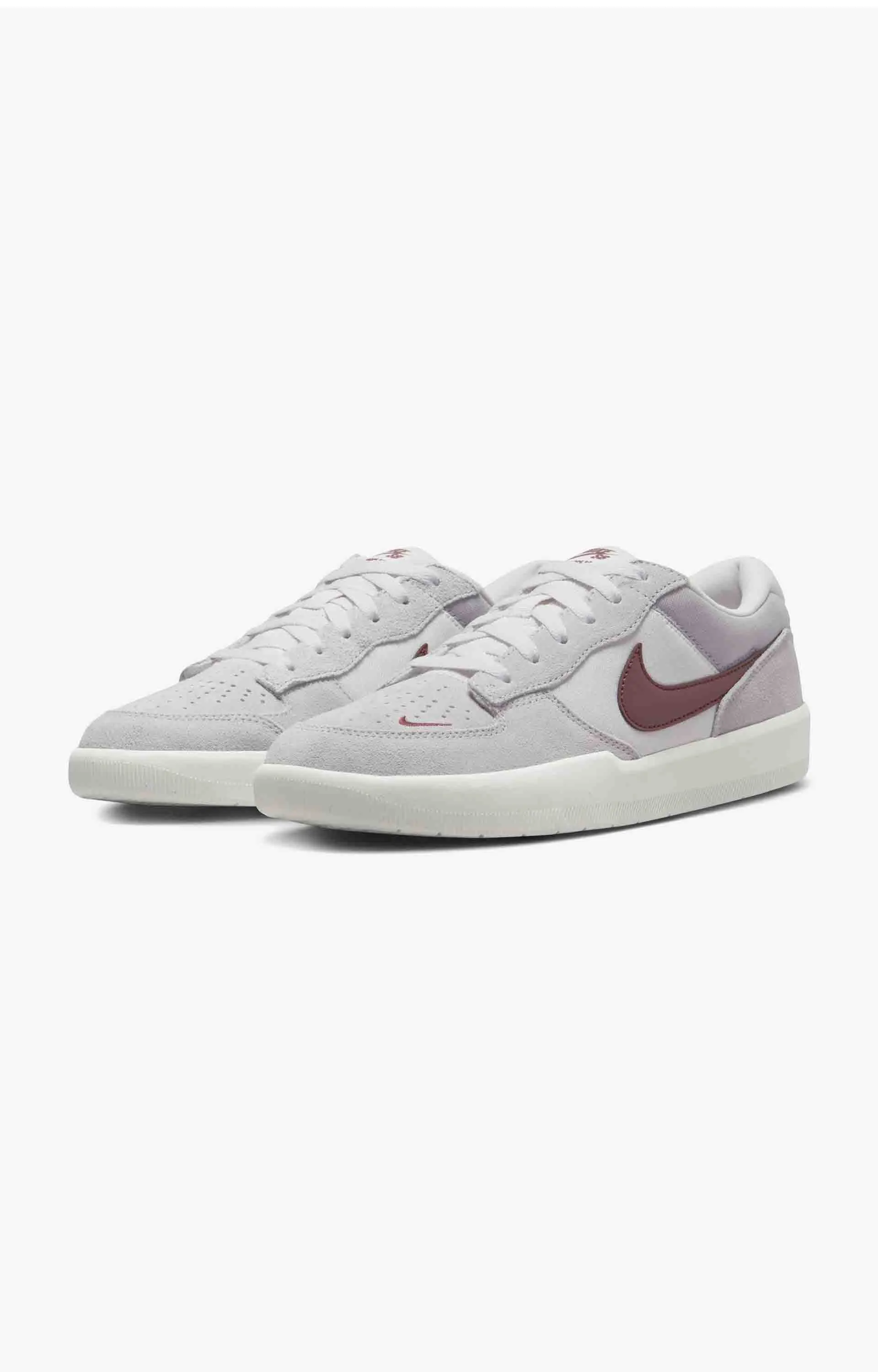 Nike SB Force 58 Skate Shoe, Platinum Tint/Dark Team Red-Wolf Grey