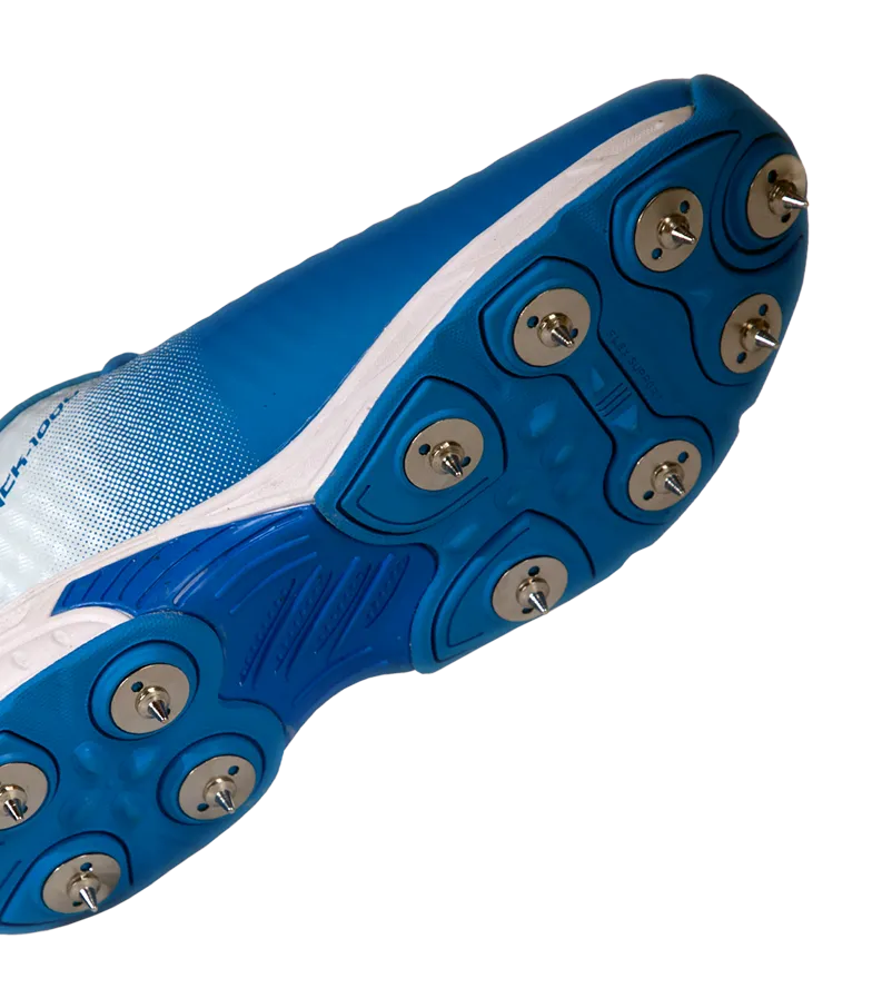 Nivia Crick-1000 (Bowling) Cricket Shoes (Aster Blue/White)