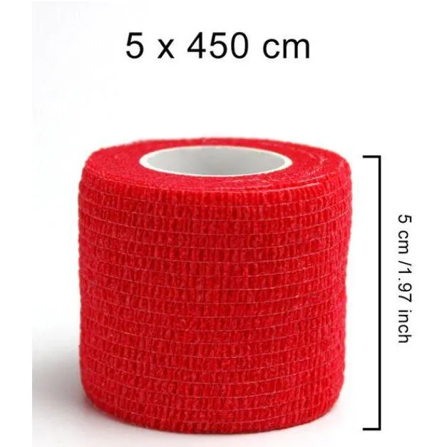 Non-Woven Elastic Fabric Self Adhesive Fitness, Knee Elbow Injury Support Bandage