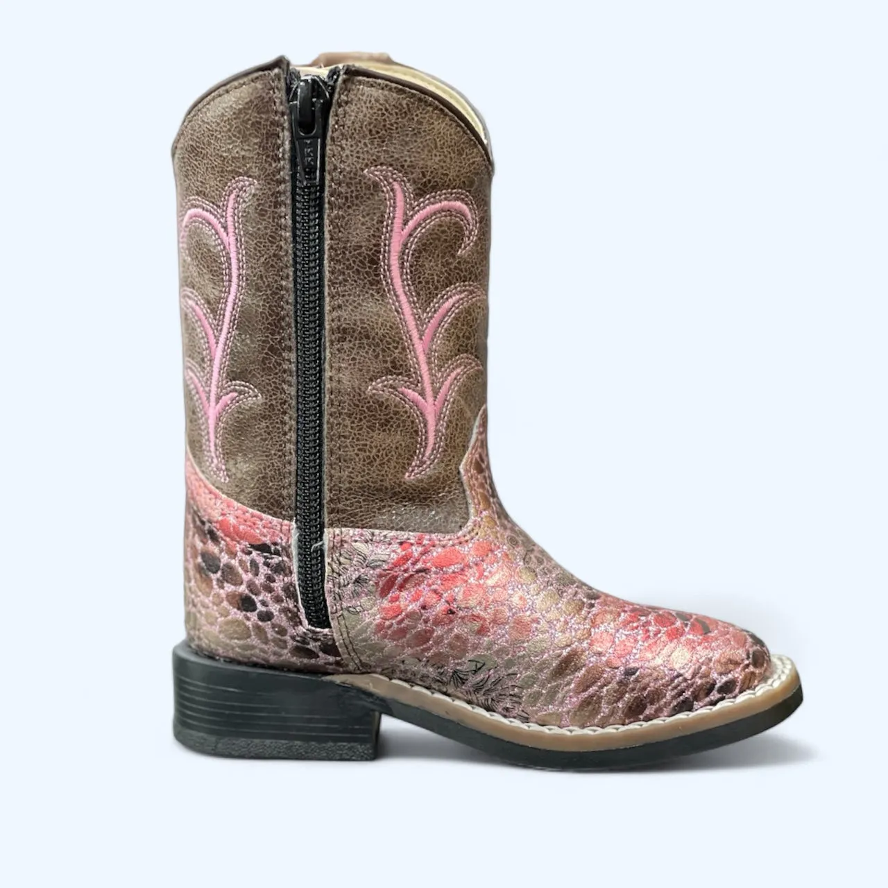 OLD WEST TODDLERS PINK GLITTERY SCALES VB1054