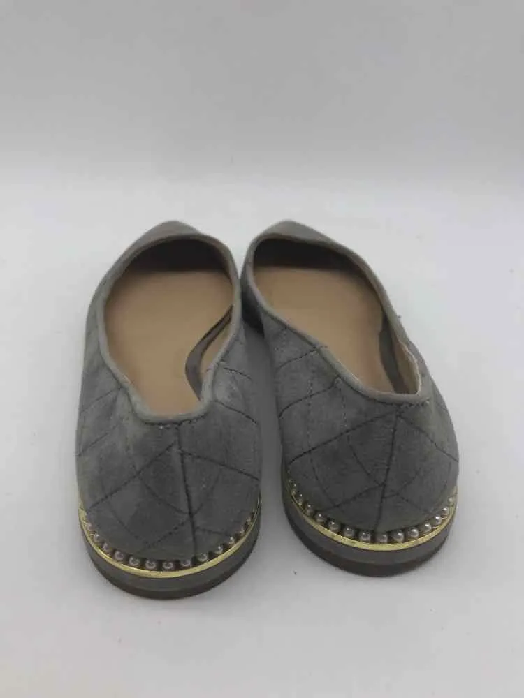 Pre-Owned Ann Taylor Grey Size 7 Ballet Flats