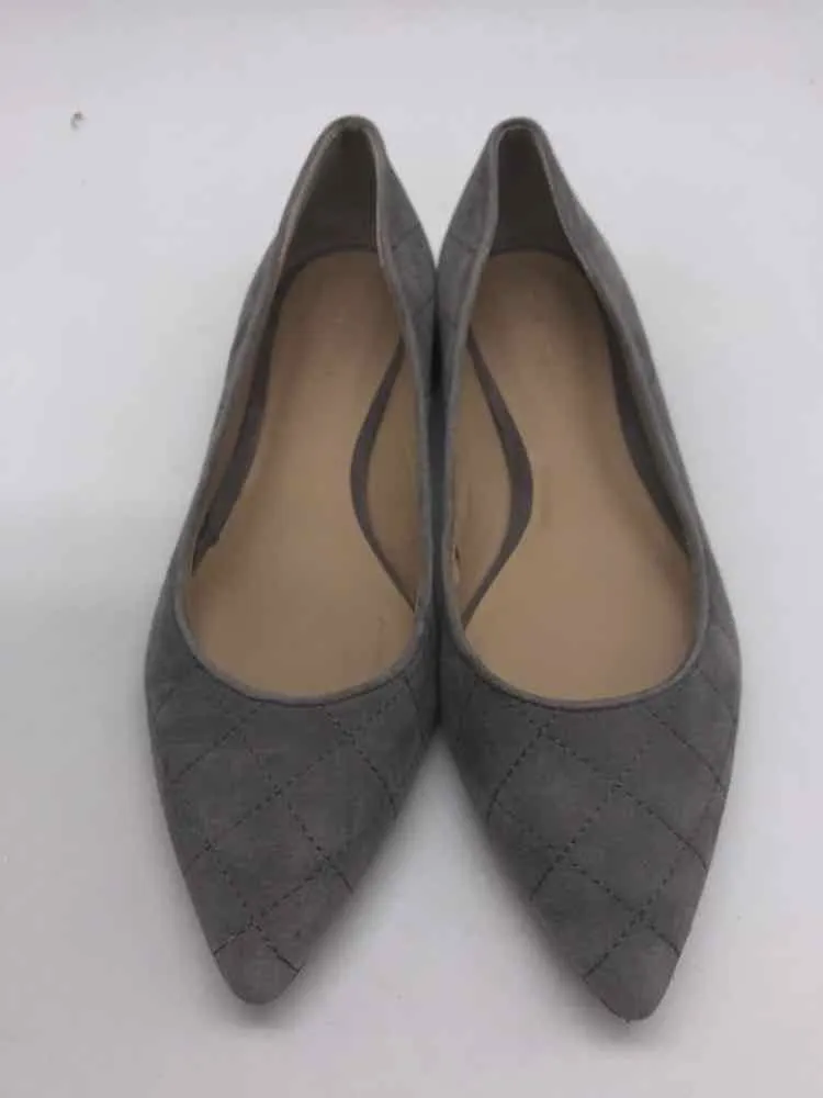 Pre-Owned Ann Taylor Grey Size 7 Ballet Flats