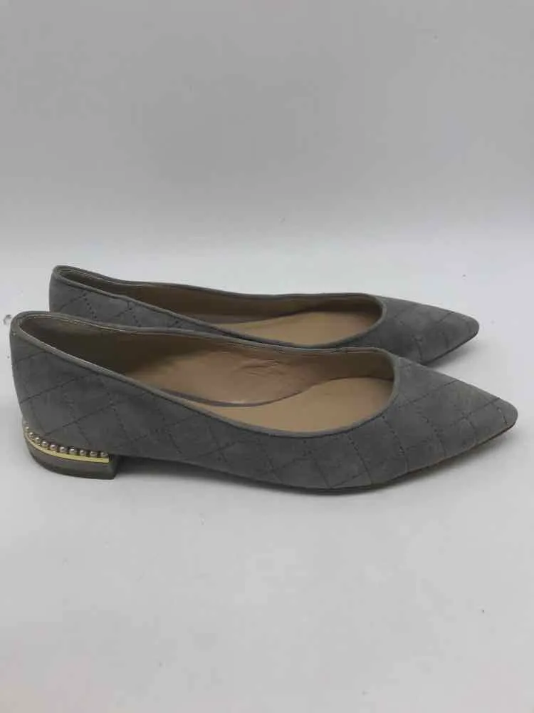 Pre-Owned Ann Taylor Grey Size 7 Ballet Flats