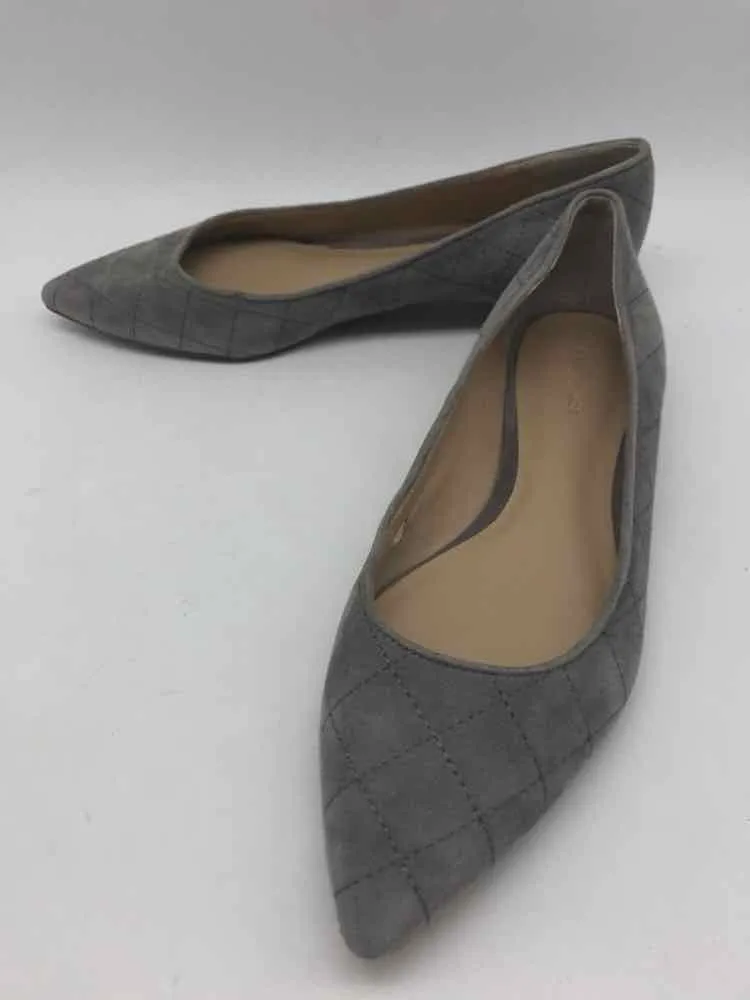 Pre-Owned Ann Taylor Grey Size 7 Ballet Flats