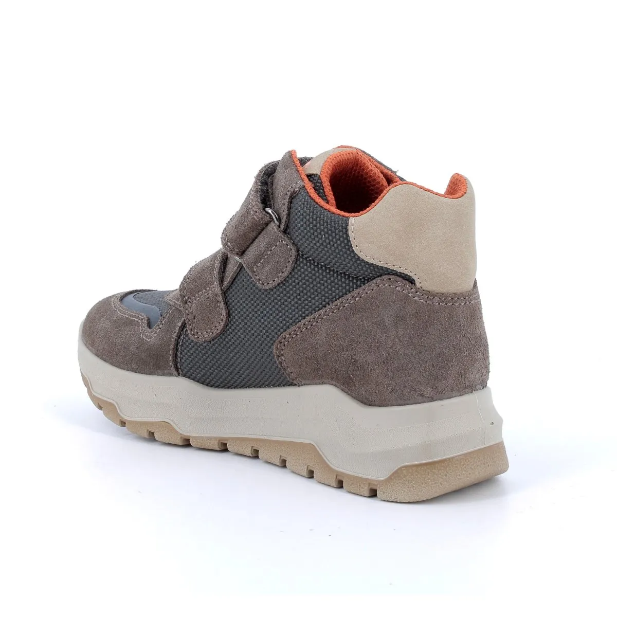 Primigi Boy's (Sizes 28-30) 6888800 Orange Patent/Grey Suede/Brown Fabric Gore-Tex