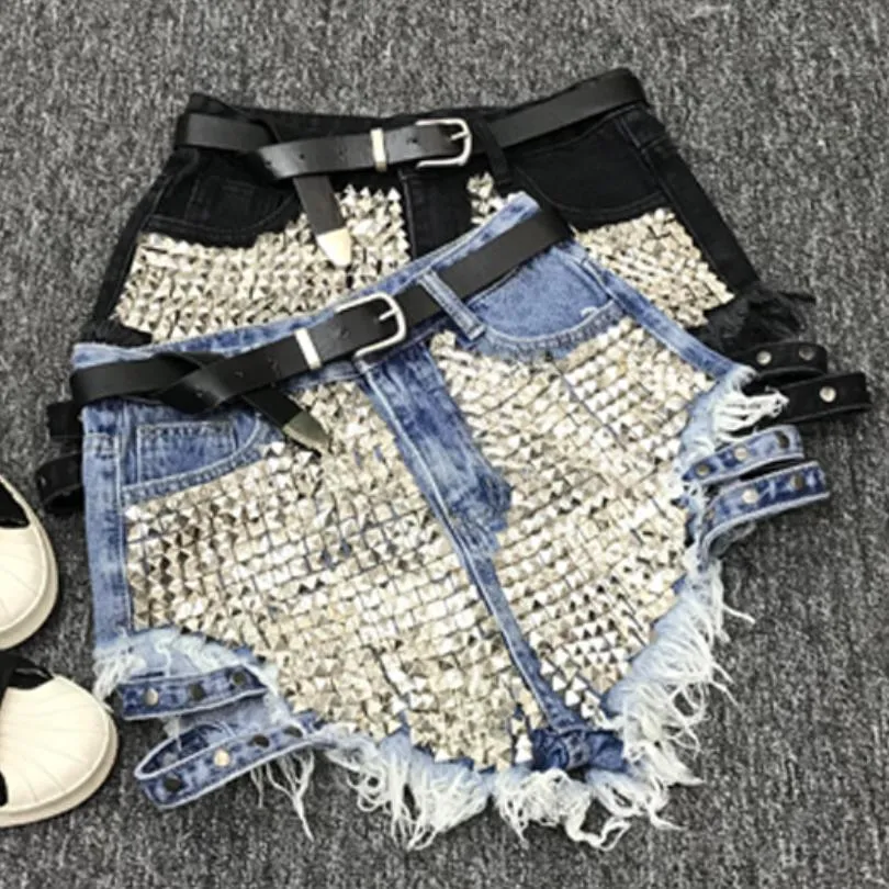 Raelynn Rivet Denim Shorts