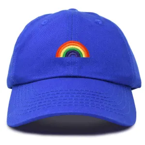 Rainbow Baseball Cap Royal Blue