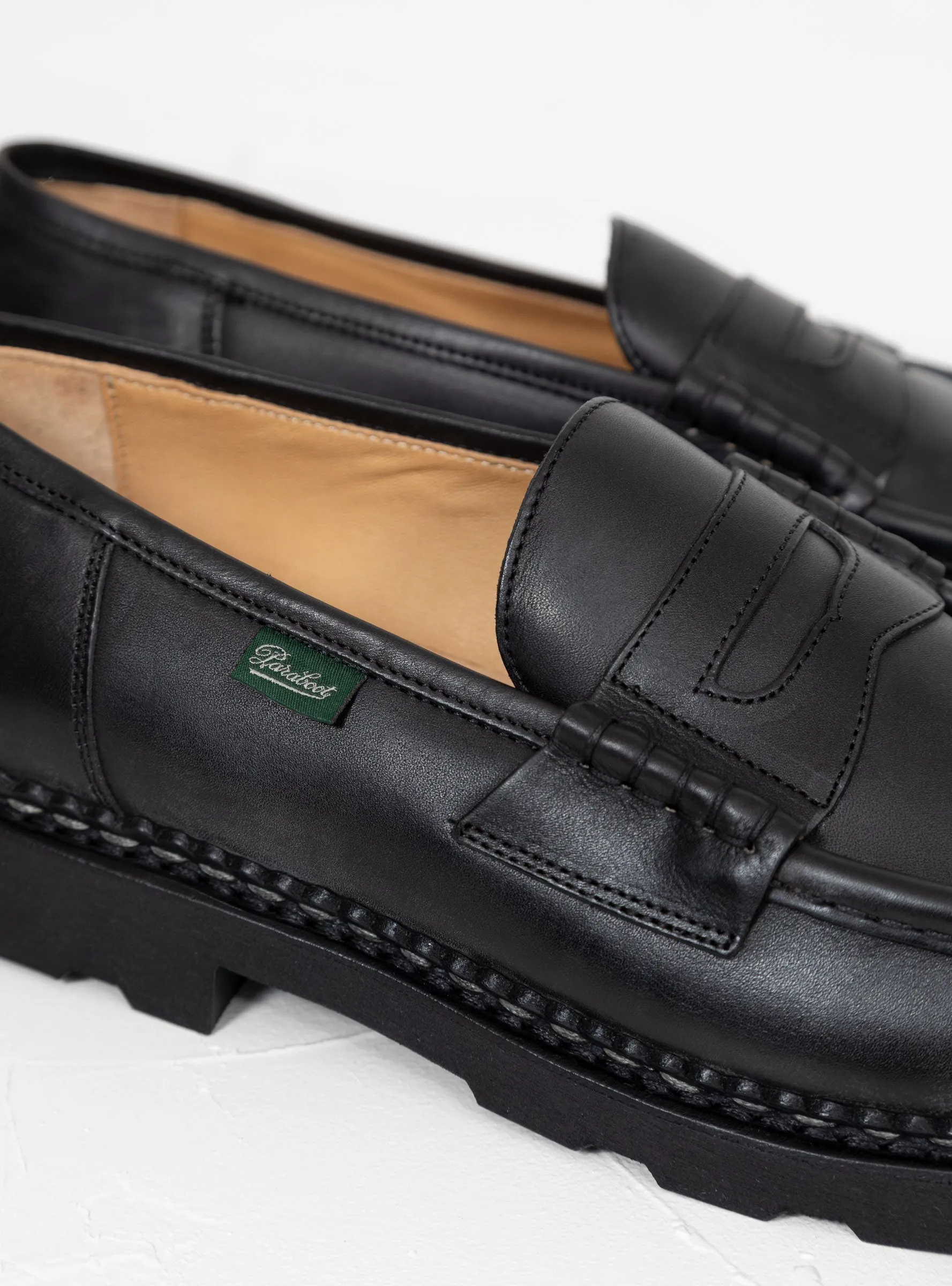 Reims Leather Loafers Black