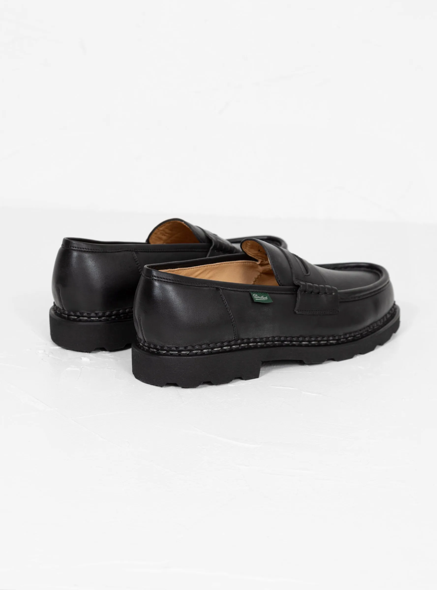 Reims Leather Loafers Black