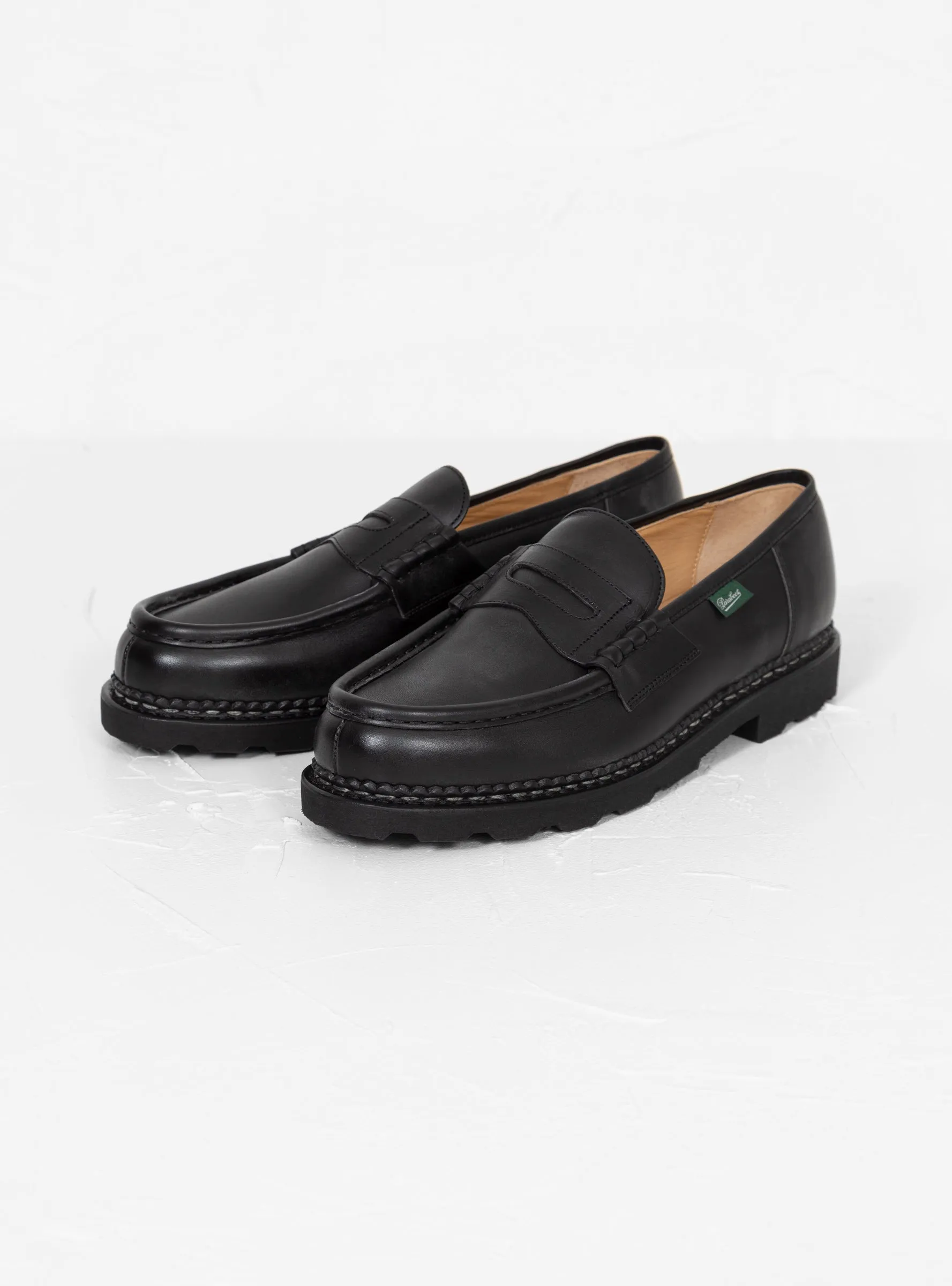 Reims Leather Loafers Black