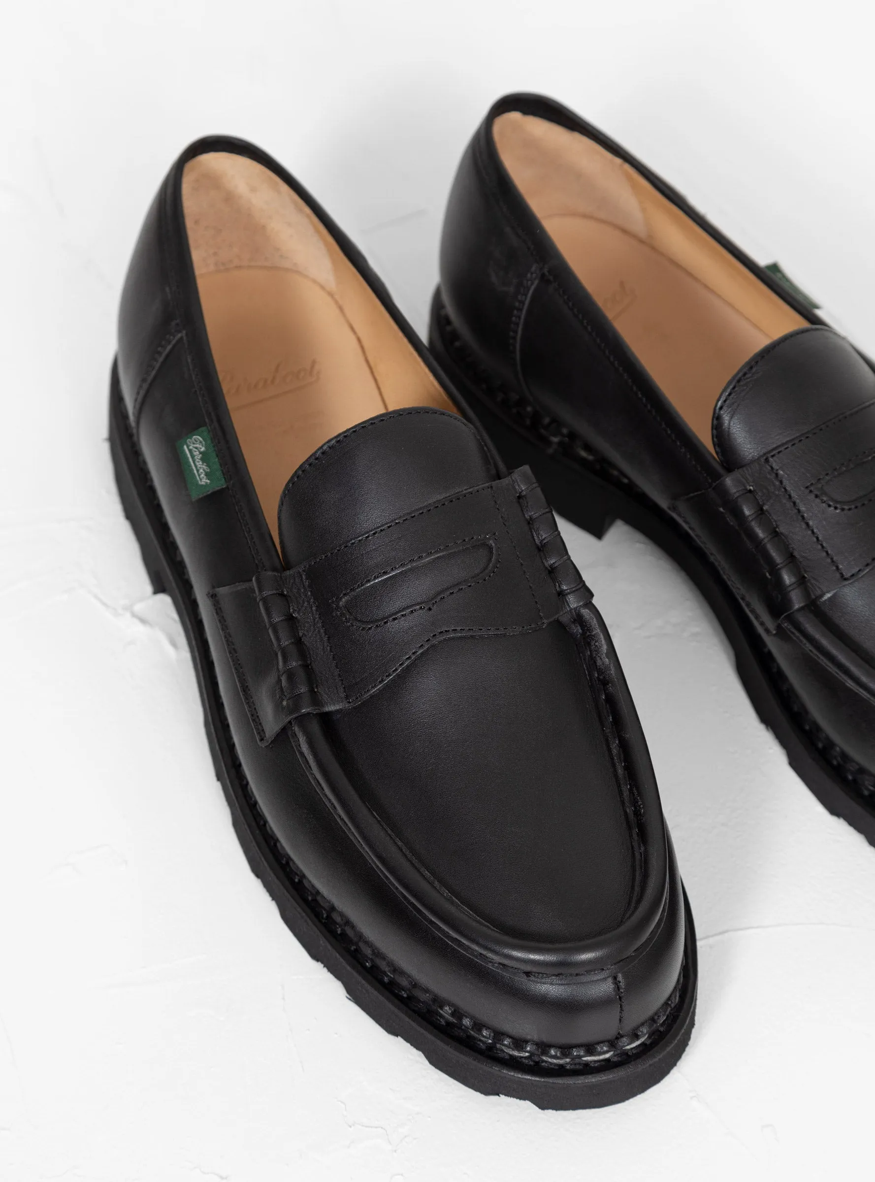 Reims Leather Loafers Black