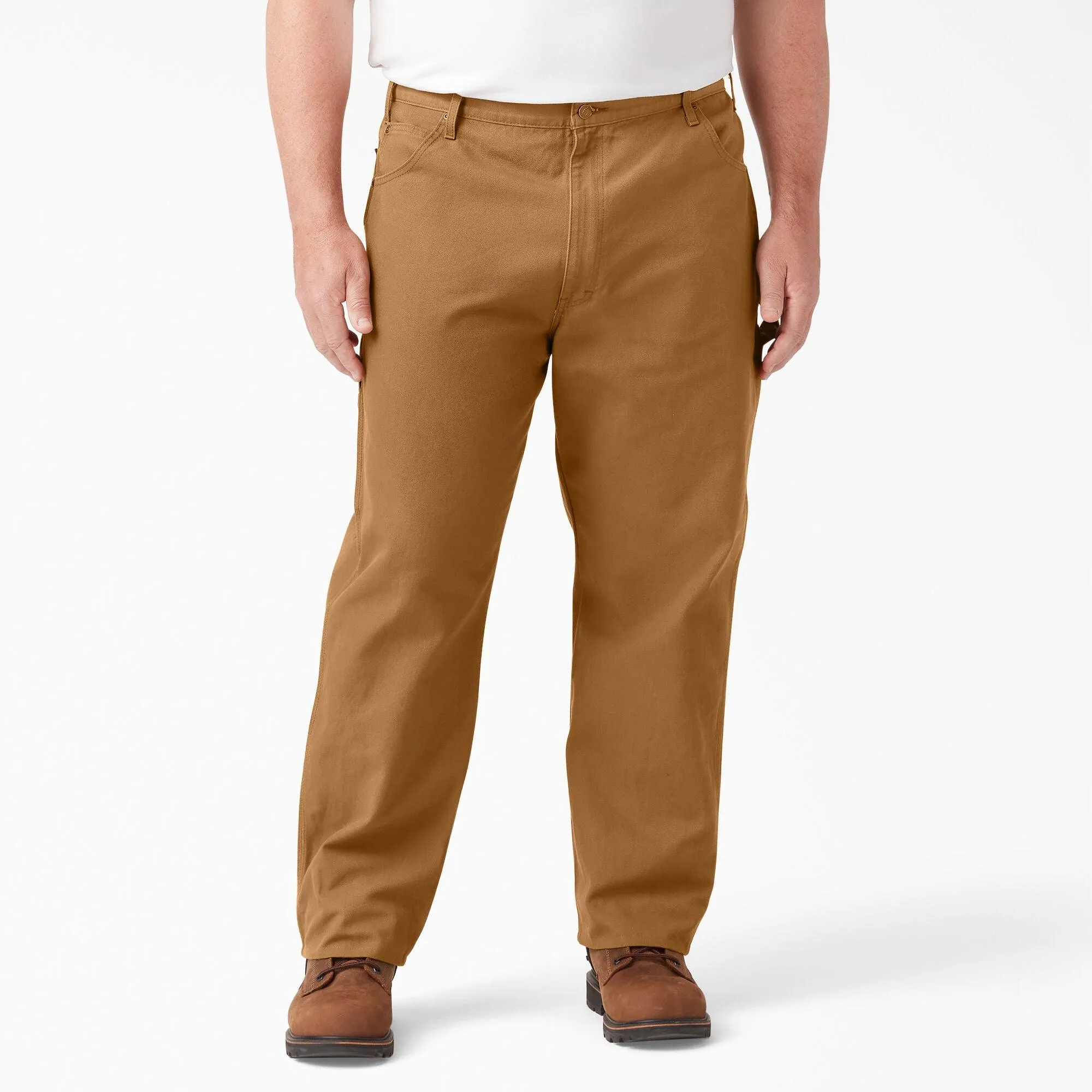 Relaxed Fit Heavyweight Duck Carpenter Pants, Brown Duck