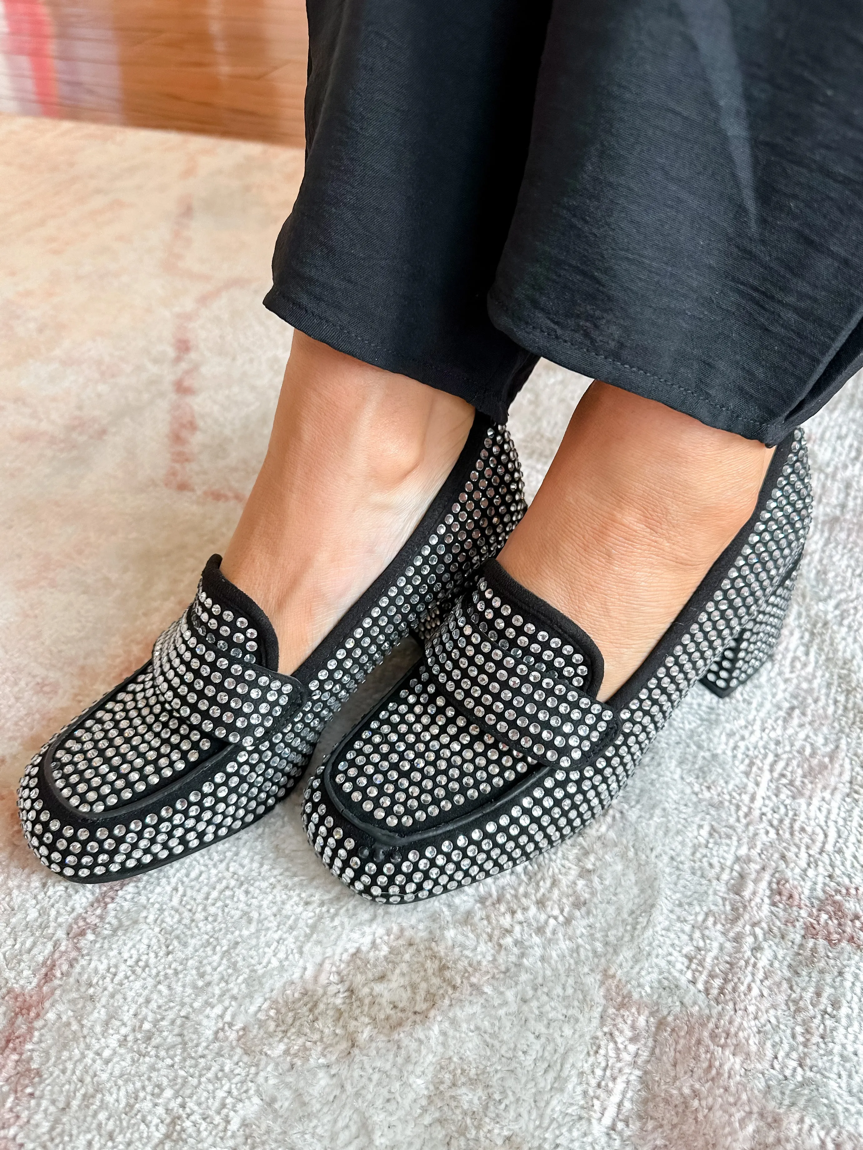 Rhinestone Loafers