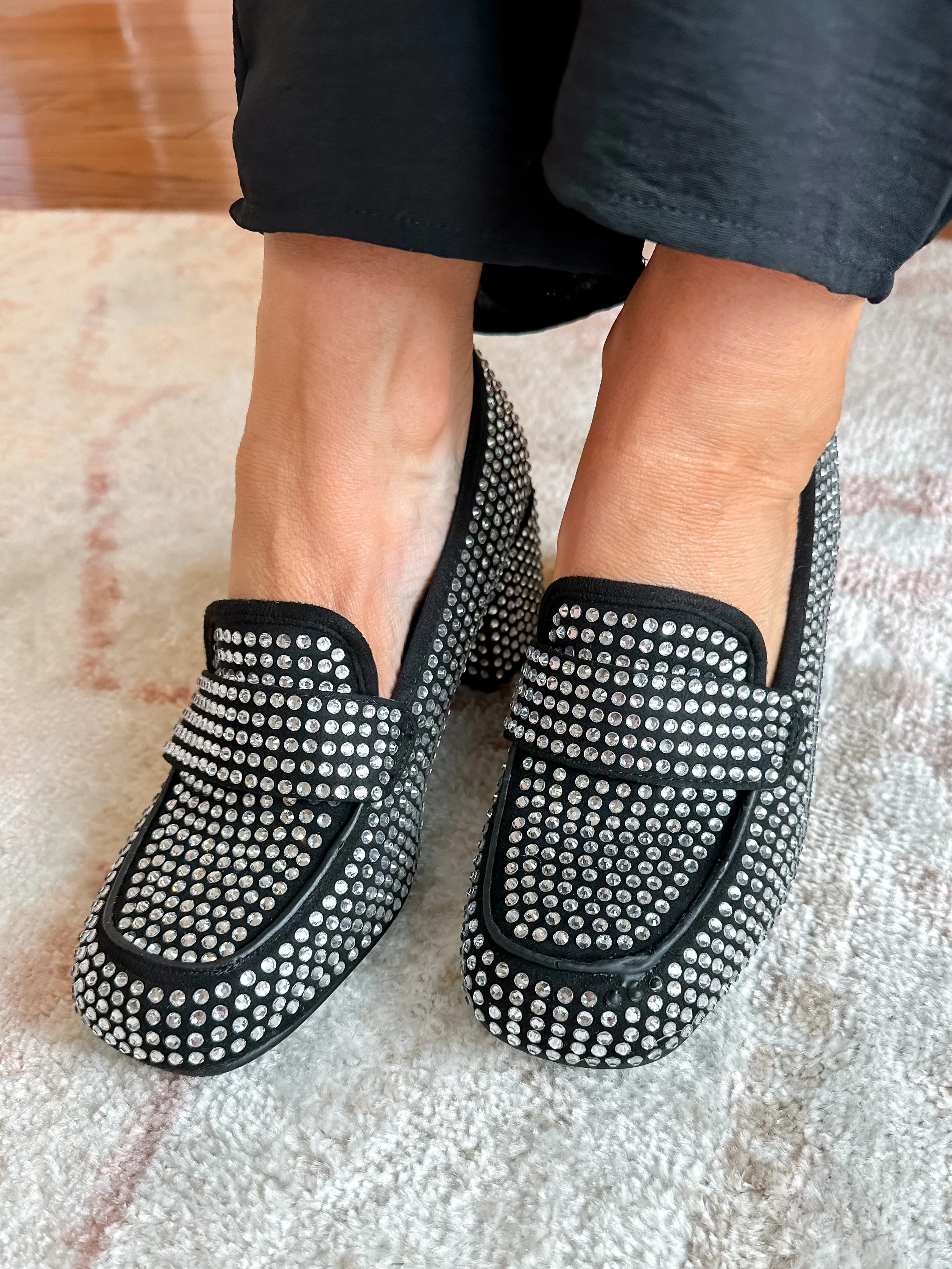 Rhinestone Loafers